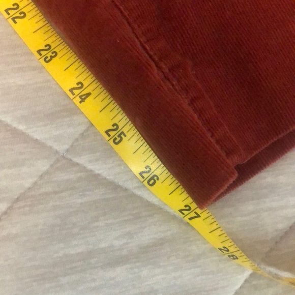 J.Crew Women’s Corduroy Pant Terra-cotta Boot cut Size small Bo ho Autumn core - Picture 16 of 17